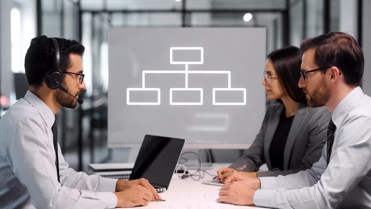 HR and IT teams discussing HCM system integrations and connected workflows