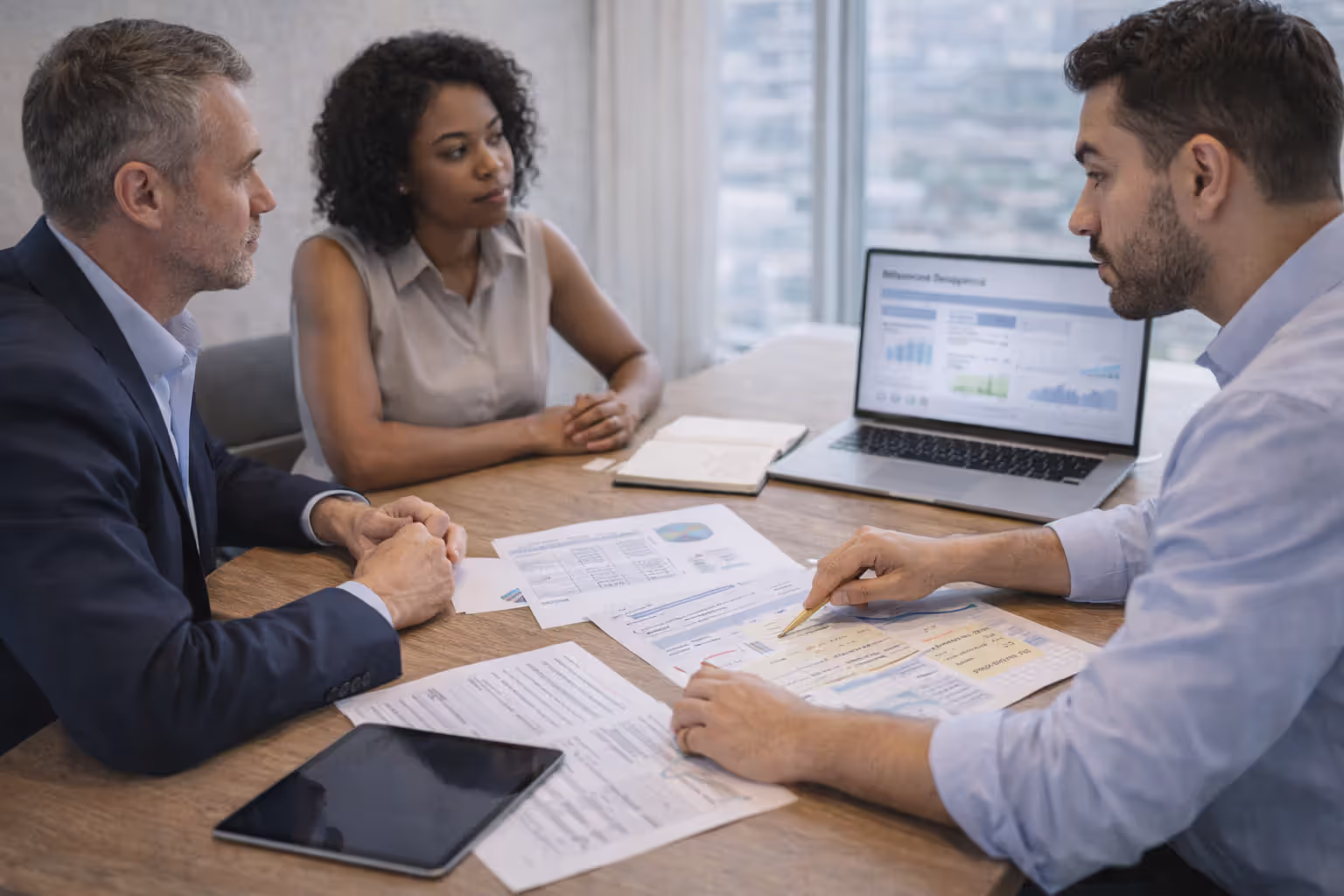 HR and business leaders discussing workforce questions and analytics priorities