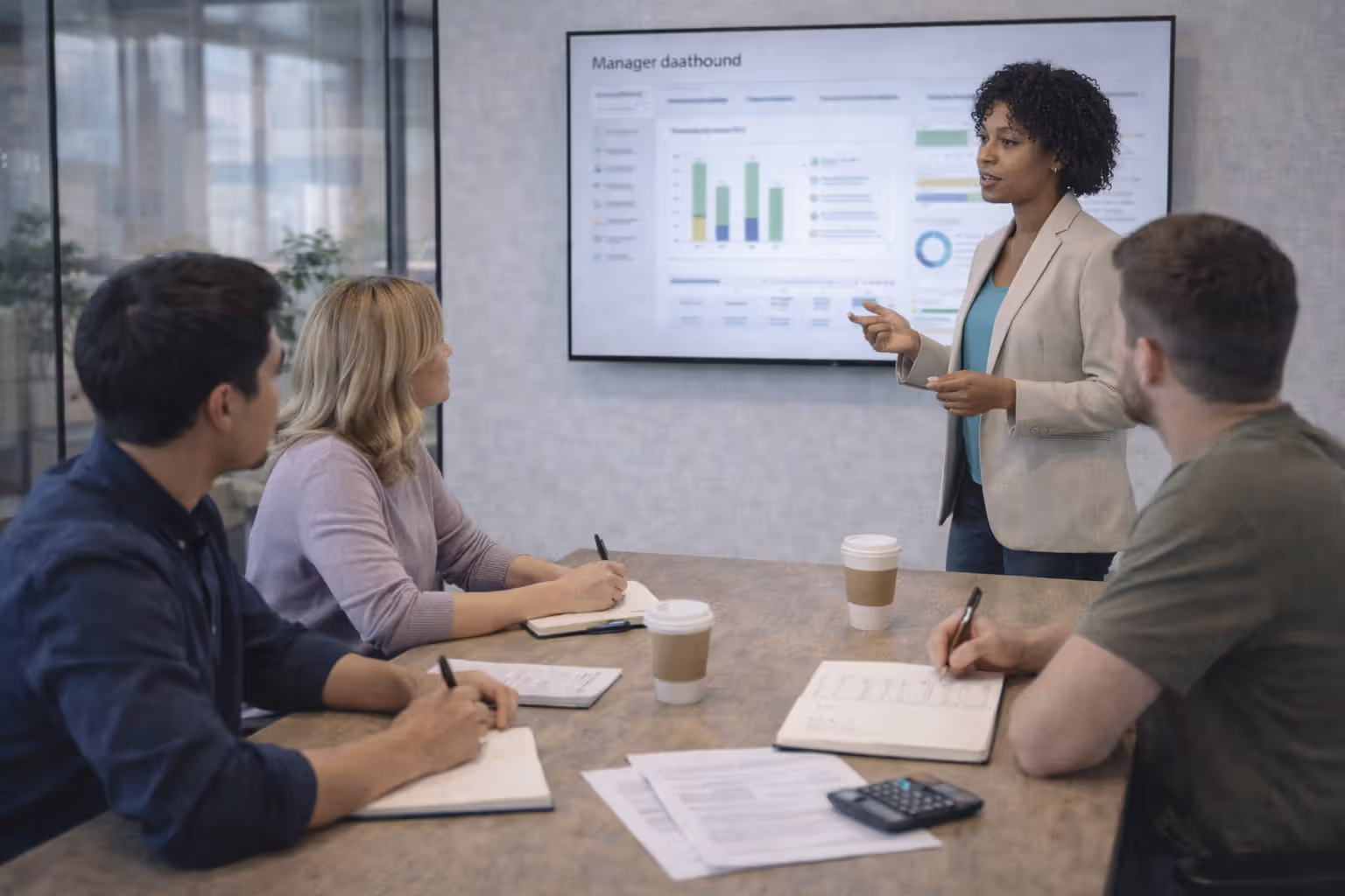 HR leader training managers on employee retention strategies