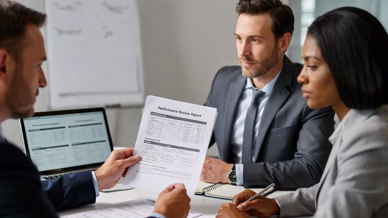 Performance reviews summarize a year of work and development.