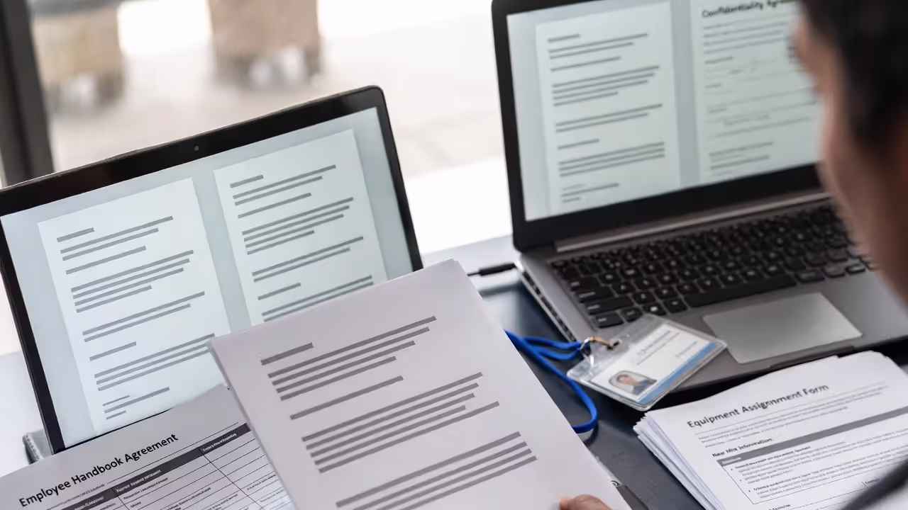 Internal documents clarify expectations and protect the business.